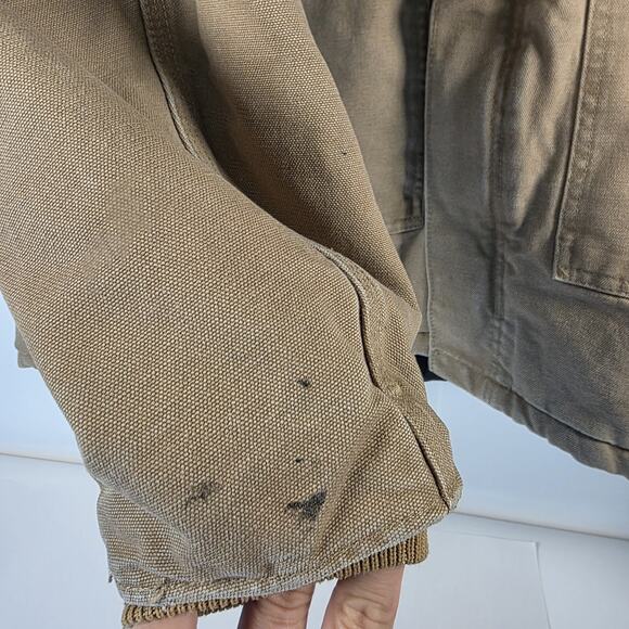 Carhartt Jacket Mens XLT Brown C26 Duck Canvas Quilted Workwear chore jacket - Picture 12 of 16